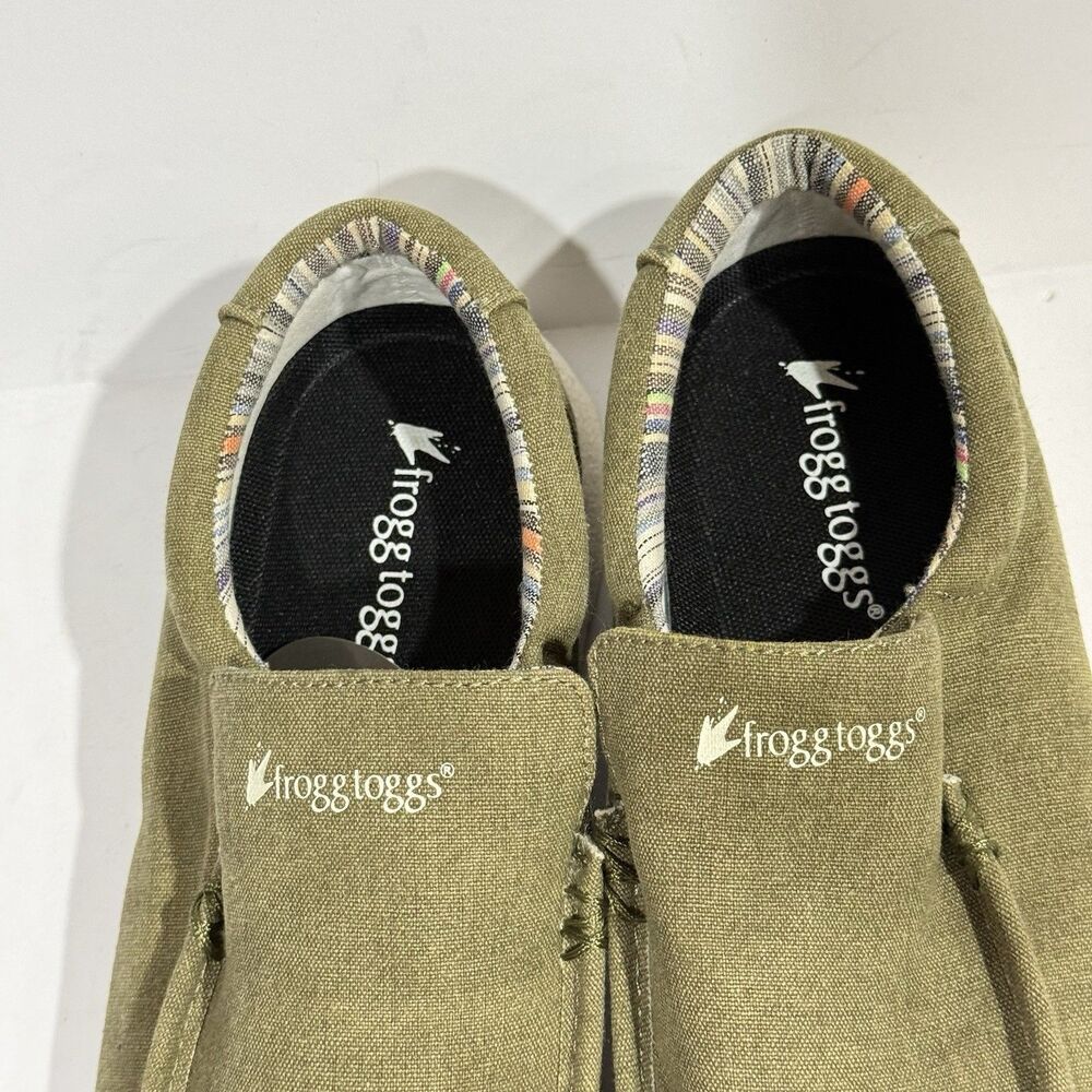 NWT Frogg Toggs Olive Green Java Sneakers Slip On Size 8 Men’s Shoes - Picture 4 of 16